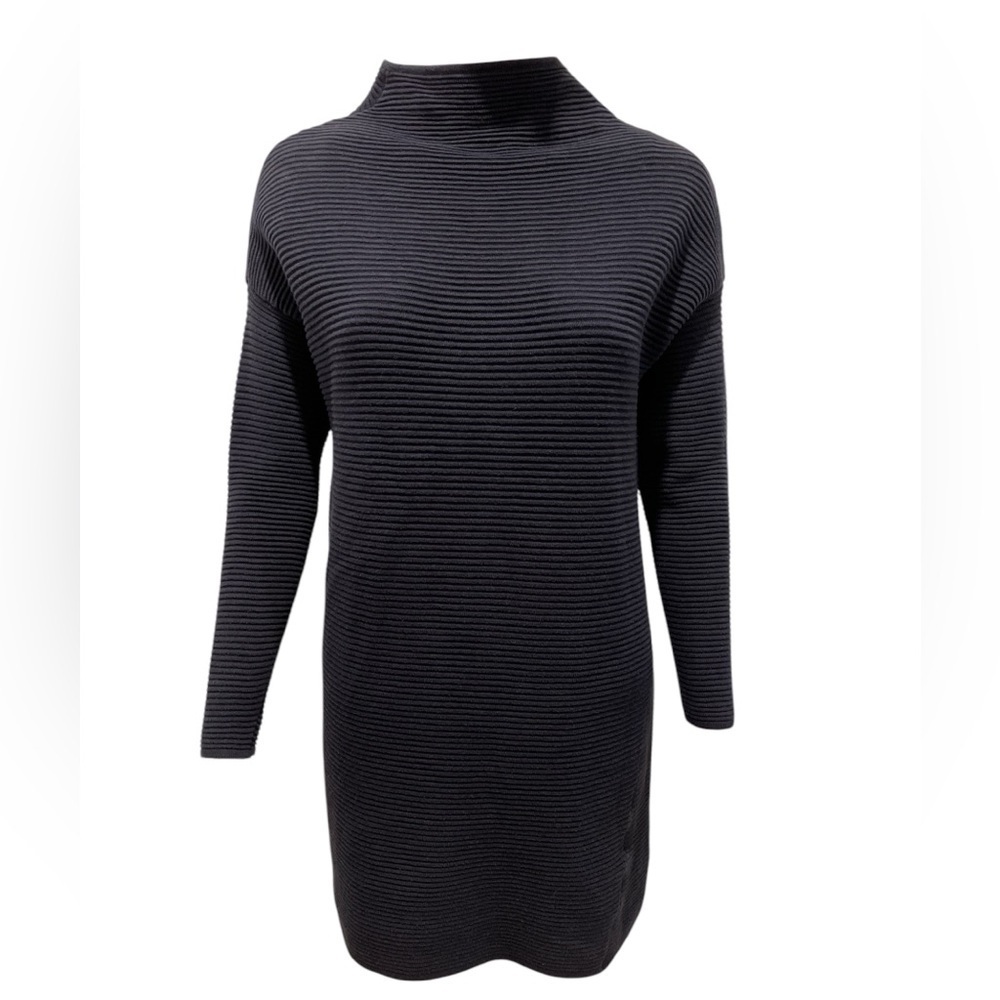 ONLY Elegant Black Ribbed Sweater Dress/Tunic size XS